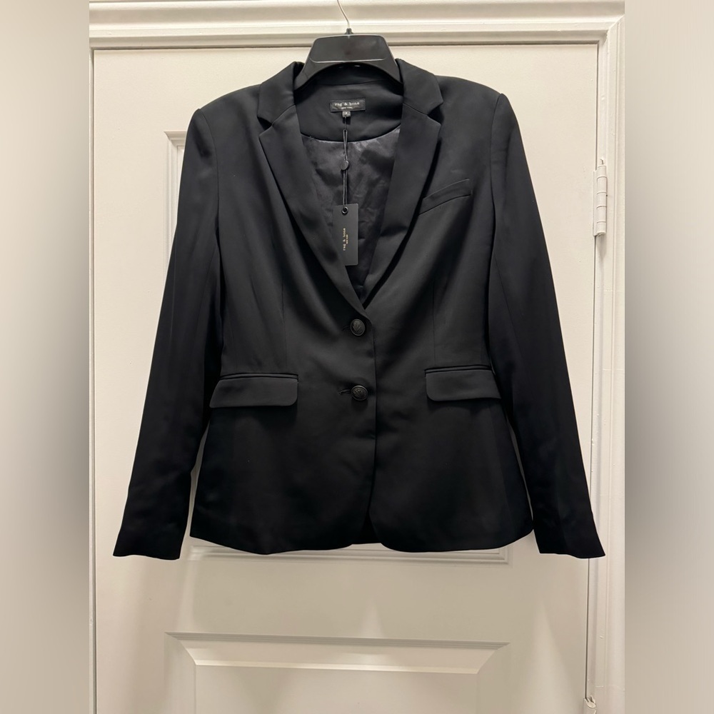 Rag & Bone Razor Cady Crepe Blazer - Picture 5 of 8